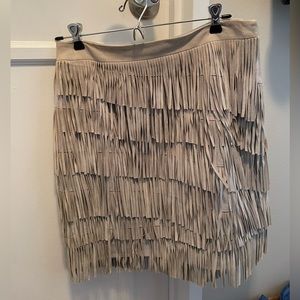 White House Black Market Fringe Mini Skirt